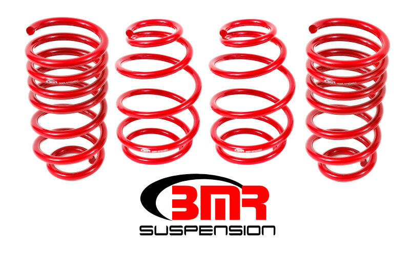 BMR 10-15 5th Gen Camaro V8 Lowering Spring Kit (Set Of 4) - Red Lowering Springs BMR Suspension
