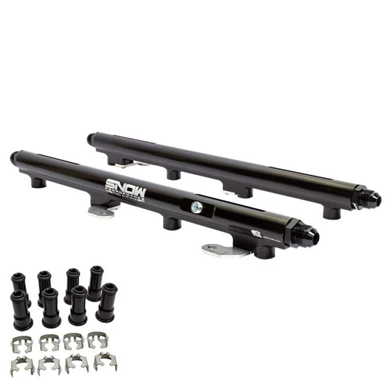 Snow 2005+ Hemi 5.7L/6.1L/6.4L 34mm Injector Height Return Style Billet Fuel Rail Kit Fuel Rails Snow Performance