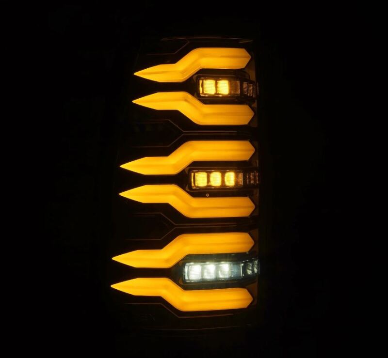 AlphaRex 99-06 Chevrolet Silverado Sierra LUXX-Series LED Tail Lights Alpha-Black Tail Lights AlphaRex