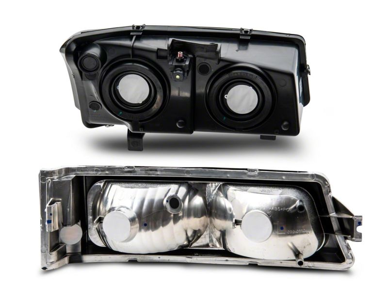 Raxiom 03-06 Chevrolet Silverado 1500 Axial OEM Style Rep Headlights- Chrome Housing- Smoked Lens Headlights Raxiom
