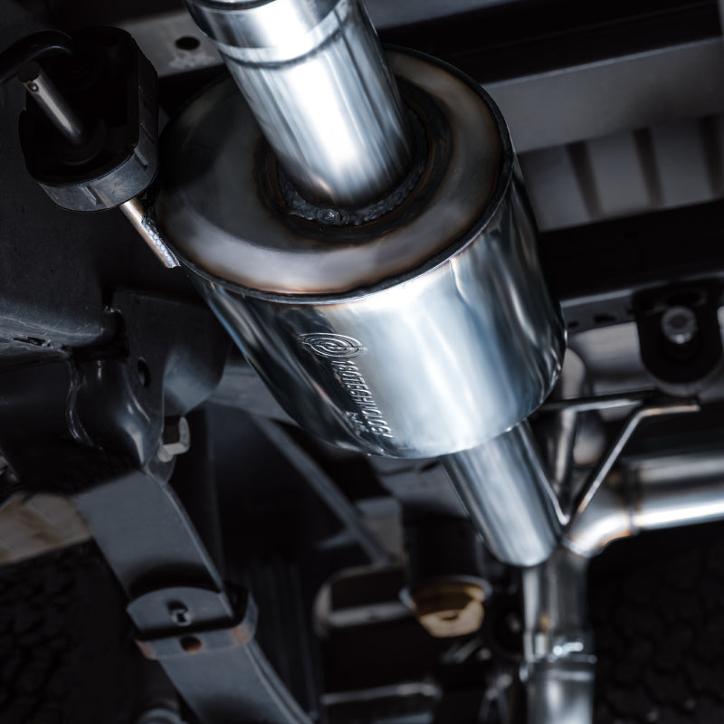 AWE Tuning 2021+ Ford F-150 Tremor (w/ Bumper Cutouts) 0FG Resonated Cat-Back - Diamond Black Tips Catback AWE Tuning