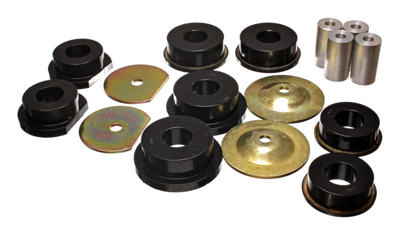 Energy Suspension Dodge 08-10 Challenger/ 07-10 Charger/05-08 Magnum RWD Black Rr Subframe Bushings Bushing Kits Energy Suspension