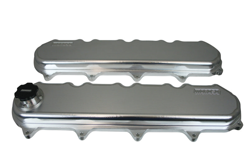 Moroso GM LT1/LT4/L86 Valve Cover - w/Coil Mounts - Oil Fill on Each Cover - Billet Aluminum - Pair Valve Covers Moroso