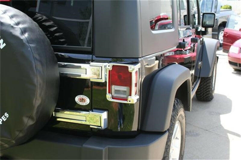 Putco 07-18 Jeep Wrangler - Rear Hinge Cover also Fits Sahara Edition Exterior Trim Putco