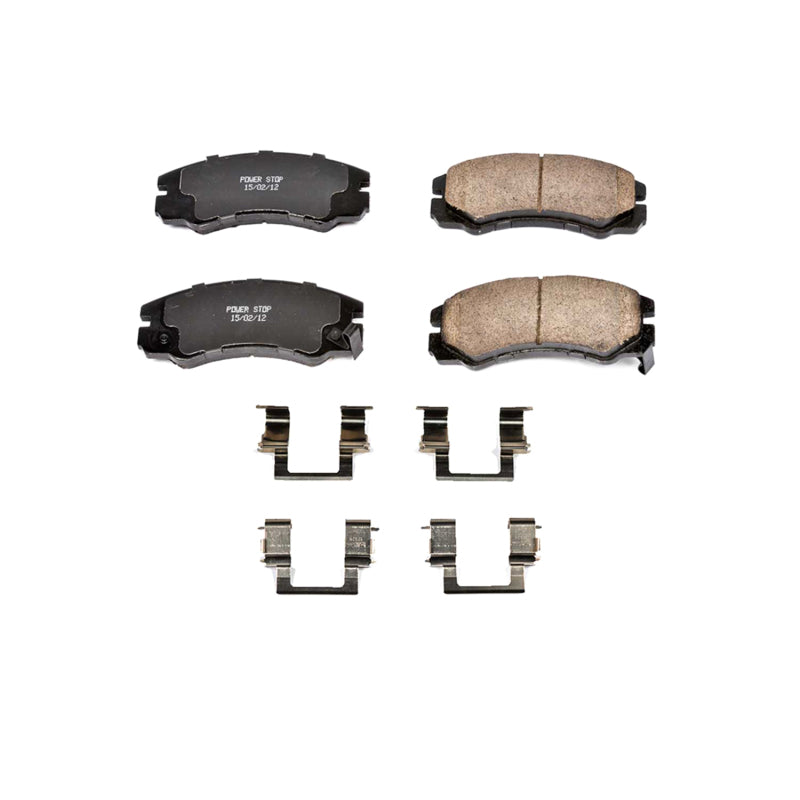 Power Stop 96-99 Acura SLX Front Z17 Evolution Ceramic Brake Pads w/Hardware Brake Pads - OE PowerStop