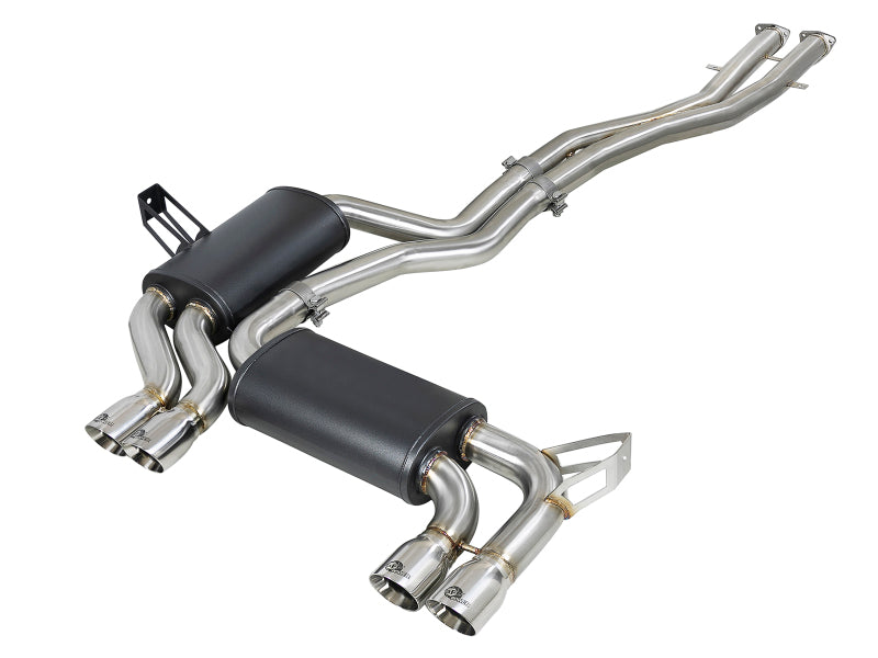 aFe MACH Force-Xp 2.5in 304 SS Cat-Back Exhaust w/ Polished Tips 01-06 BMW M3 Catback aFe