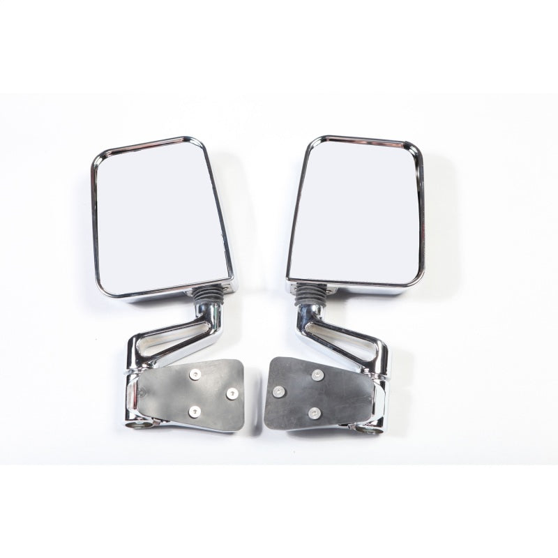Rugged Ridge 87-02 Jeep Wrangler YJ/TJ Chrome Dual Focus Door Mirror Kit Exterior Trim Rugged Ridge