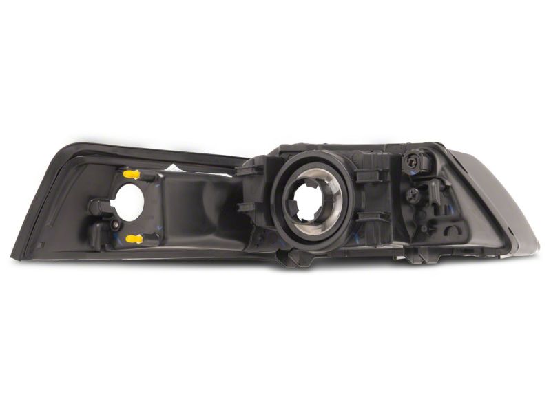 Raxiom 99-04 Ford Mustang Axial Series OEM Style Replacement Headlights- Chrome Housing (Clear Lens) Headlights Raxiom