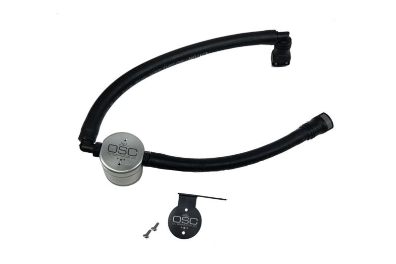 J&L 15-25 Ford Transit 150/250/350 3.5L EcoBoost Passenger Side Oil Separator 3.0 - Clear Anodized Oil Separators J&L