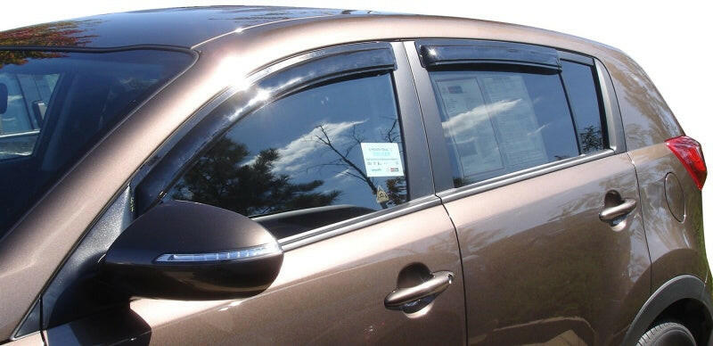 AVS 11-16 Kia Sportage Ventvisor Outside Mount Window Deflectors 4pc - Smoke Wind Deflectors AVS