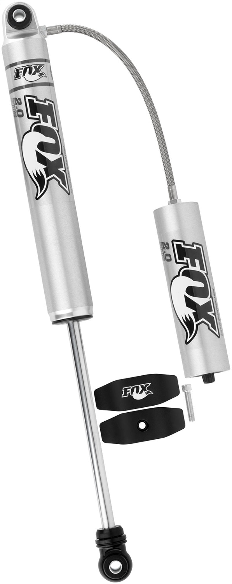 Fox 2.0 Performance Series 10.1in. Smooth Body R/R Shock Aluminum / Std Travel / Eyelet Ends - Black Shocks and Struts FOX