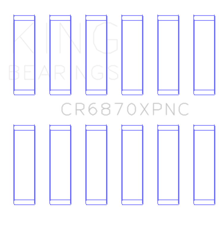 King Engine Bearings Nissan VR38DETT pMaxKote Performance Con Rod Bearing Set - Size STD Bearings King Engine Bearings