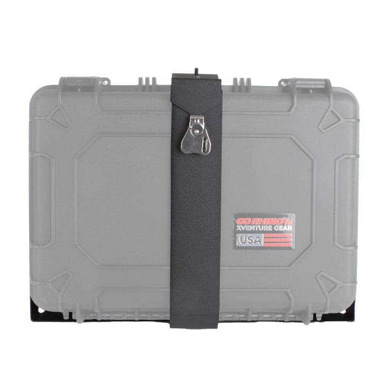 Go Rhino XVenture Gear Hard Case Mount Extra Large 25in. (Mount ONLY for XRS/SRM Racks) - Tex. Blk Cargo Boxes & Bags Go Rhino