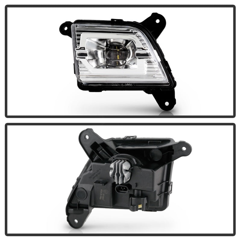 Spyder 19-20 Chevy Silverado 1500 OEM Style Full LED Fog Light w/Switch - Clear (Wont Fit RPO U12) Fog Lights SPYDER