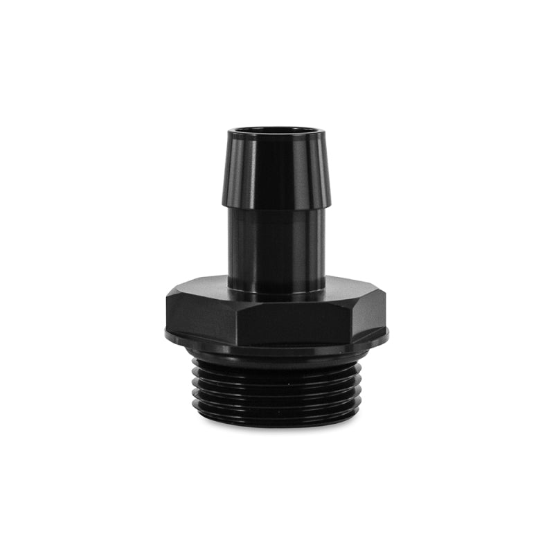 Mishimoto -16ORB to 3/4in. Hose Barb Aluminum Fitting - Black Fittings Mishimoto