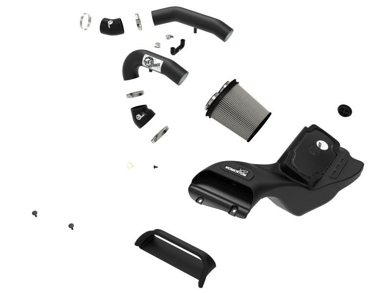 aFe 21-22 Ford F-150 Raptor V6-3.5L(tt) Momentum XP Cold Air Intake System Blk w/ Pro Dry S Filter Cold Air Intakes aFe