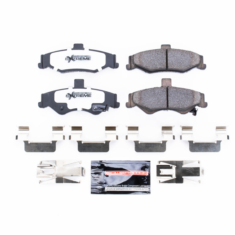 Power Stop 98-02 Chevrolet Camaro Rear Z26 Extreme Street Brake Pads w/Hardware Brake Pads - Performance PowerStop