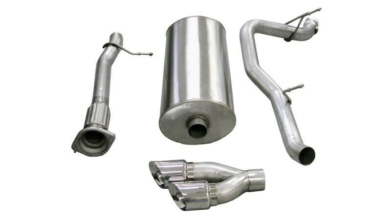 Corsa 2007-2010 Cadillac Escalade ESV 6.2L V8 Polished Sport Cat-Back Exhaust Catback CORSA Performance