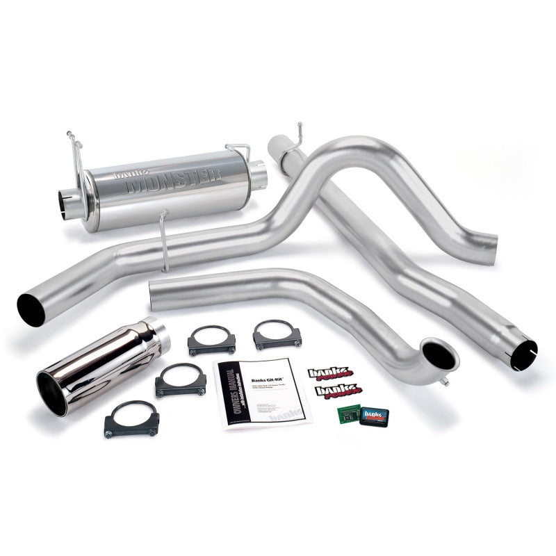 Banks Power 99 Ford 7.3L Truck w/Cat Conv Git-Kit - SS Single Exhaust w/ Chrome Tip Performance Packages Banks Power