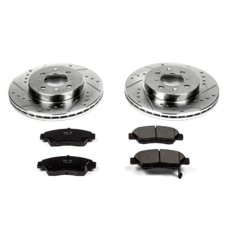 Power Stop 03-05 Honda Civic Front Z23 Evolution Sport Brake Kit Brake Kits - Performance D&S PowerStop