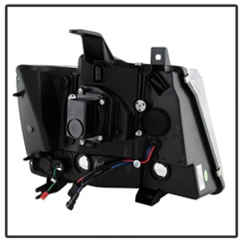 Spyder 07-14 Chevy Suburban/1500/2500/Tahoe V2 Projector Headlights Blk PRO-YD-CSUB07V2-DRL-BK Headlights SPYDER