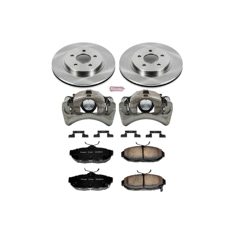 Power Stop 11-14 Ford Mustang Rear Autospecialty Brake Kit w/Calipers Brake Kits - OE PowerStop