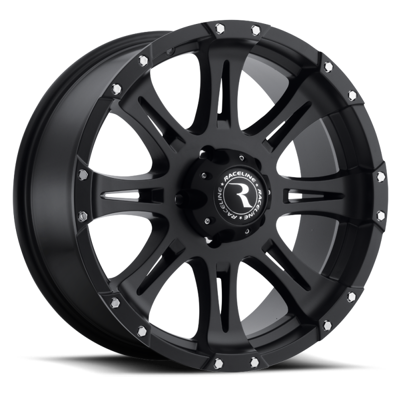 Raceline 981 Raptor 20x9in / 6x139.7 BP / 30mm Offset / 106.1mm Bore - Satin Black Wheel Wheels - Cast Raceline