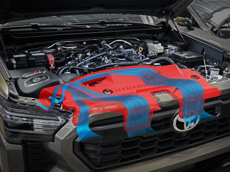 aFe POWER Red Edition Dynamic Air Scoop XL for Intake Kits 50-70119D and 50-70119R Air Intake Components aFe