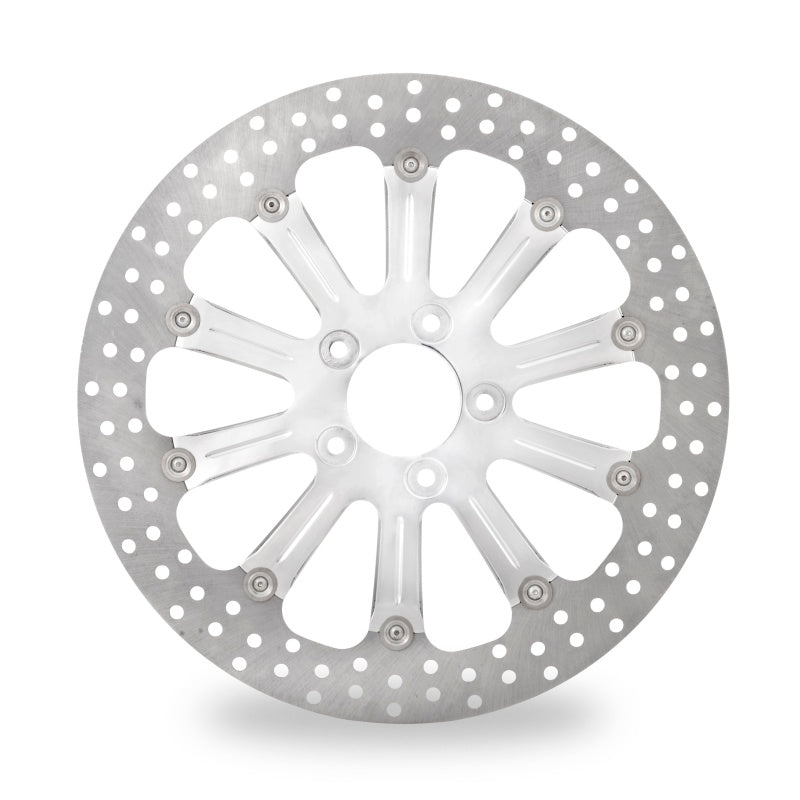 Performance Machine Disc/Carr 13x.20 Sf Revel - Polished Brake Rotors - Drilled Performance Machine