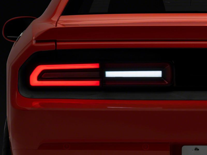 Raxiom 08-14 Dodge Challenger LED Tail Lights- BlkHousing Red Lens Tail Lights Raxiom