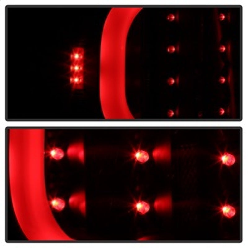 xTune Ford F150 09-14 LED Tail Lights - Black ALT-ON-FF15009-LBLED-BK Tail Lights SPYDER