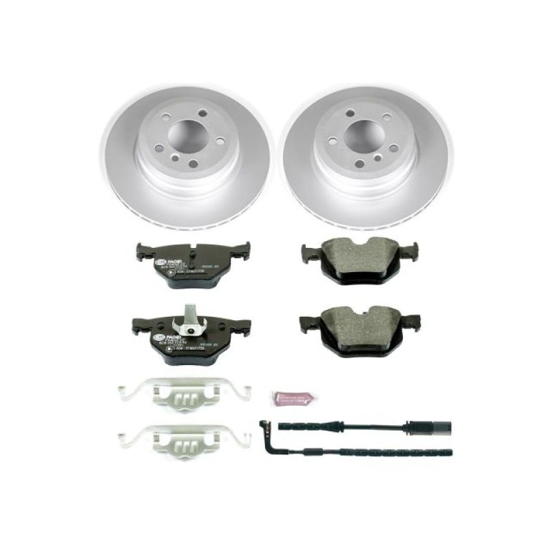 Power Stop 07-15 BMW X5 Rear Euro-Stop Brake Kit Brake Kits - OE PowerStop