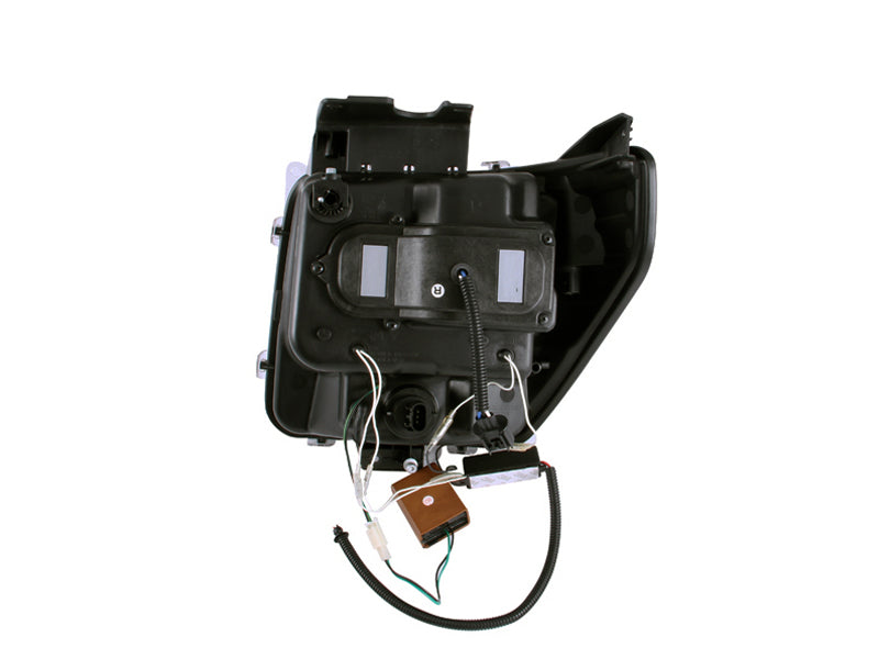 ANZO 2007-2012 Dodge Nitro Projector Headlights w/ Halo Black (CCFL) G2 Headlights ANZO