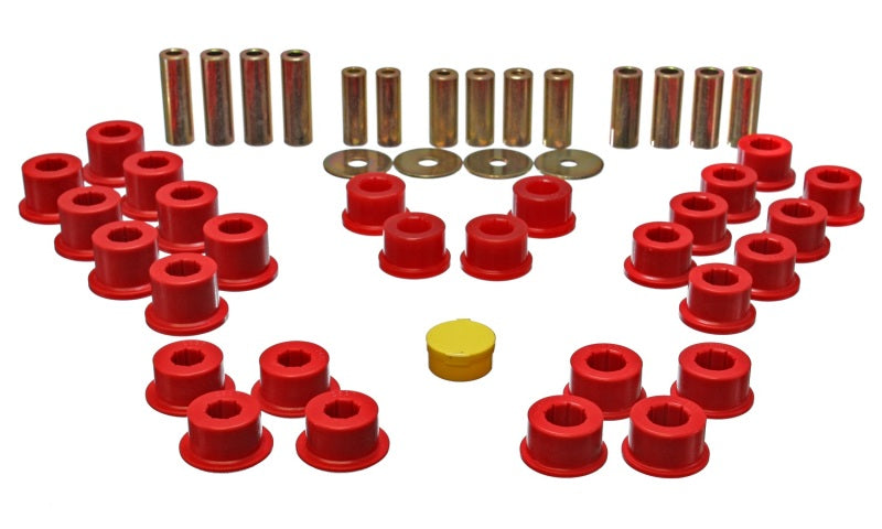 Energy Suspension 90-97 Mazda Miata Red Rear Control Arm Bushing Set Bushing Kits Energy Suspension