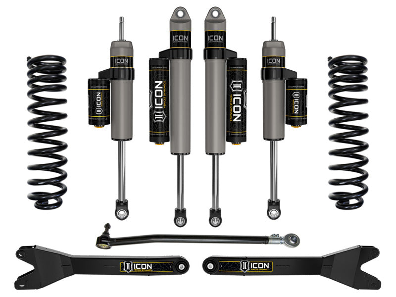 ICON 2023+ Ford F250/350 2.5in Stage 3 Suspension System w/ Radius Arms Lift Springs ICON