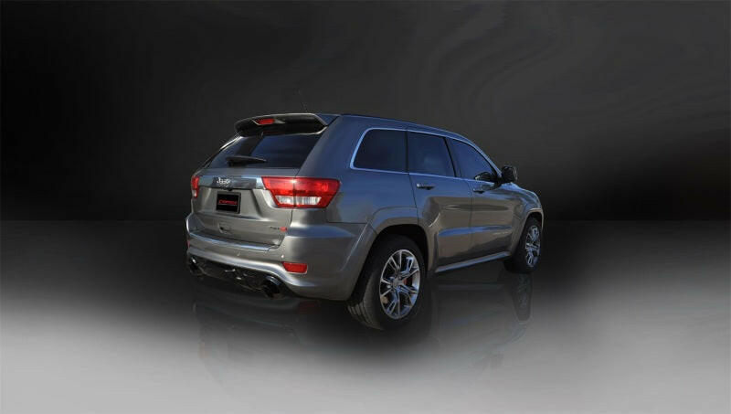 Corsa 2012-2013 Jeep Grand Cherokee 6.4L V8 Black Sport Cat-Back Exhaust Catback CORSA Performance