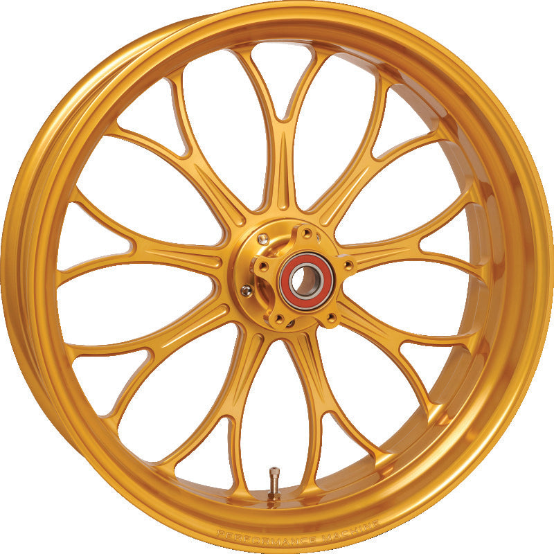 Performance Machine 18x5.5 Forged Wheel Revolution 9 Spoke Race Weight - Gold Ano Wheels - Forged Performance Machine