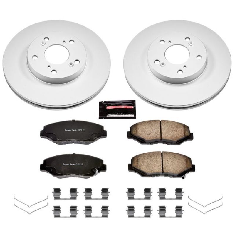 Power Stop 14-15 Acura ILX Front Z17 Evolution Geomet Coated Brake Kit Brake Kits - Performance Blank PowerStop