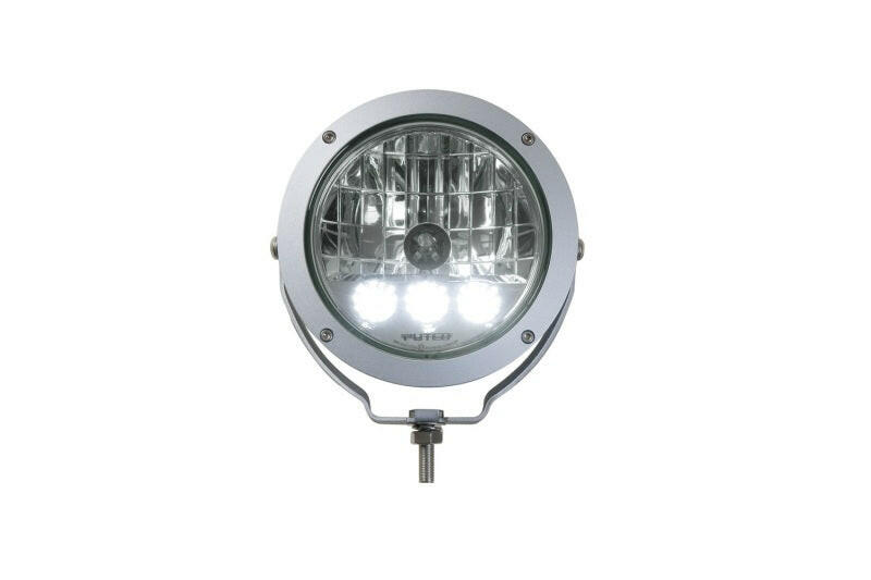 Putco HID Lamp w/3 LED DayTime Running Lights - 6in Silver Housing w/ Clear Lens HID Off Road Lamps Light Bars & Cubes Putco