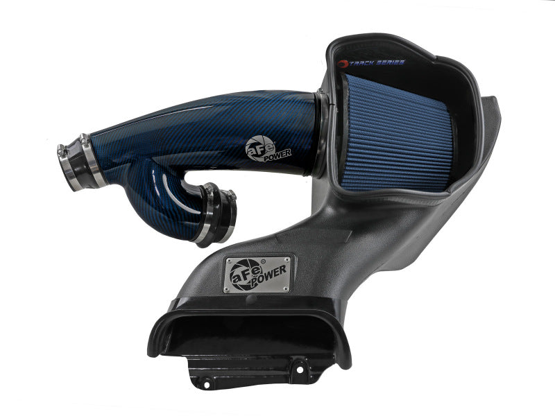 aFe 17-24 Ford F-150 Track Series Blue Kevlar Carbon Fiber C/A Intake System w/Black Pro 5R Filter Cold Air Intakes aFe