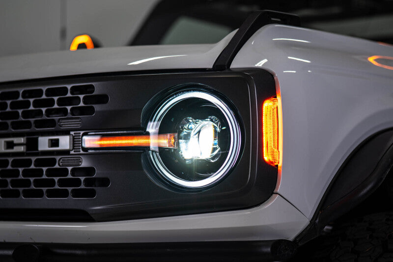 DV8 Offroad 2021-2025 Ford Bronco Black Headlights Headlights DV8 Offroad