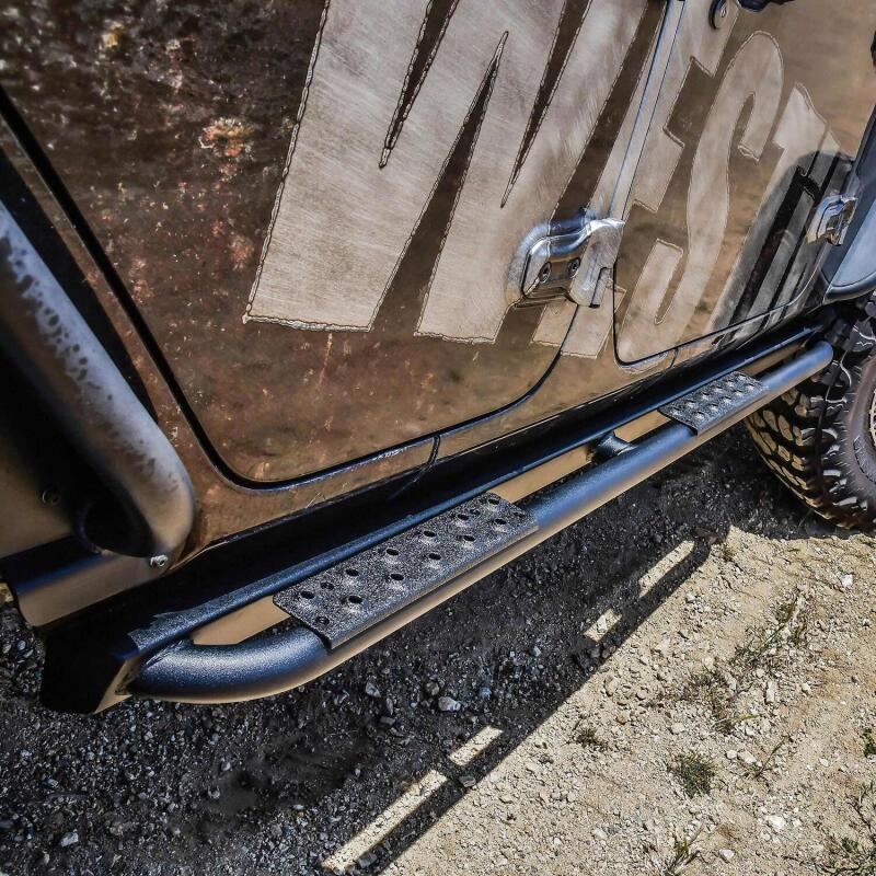 Westin 18-23 Jeep Wrangler JL Unlimited 4dr Rock Slider - Textured Black Body Armor & Rock Rails Westin