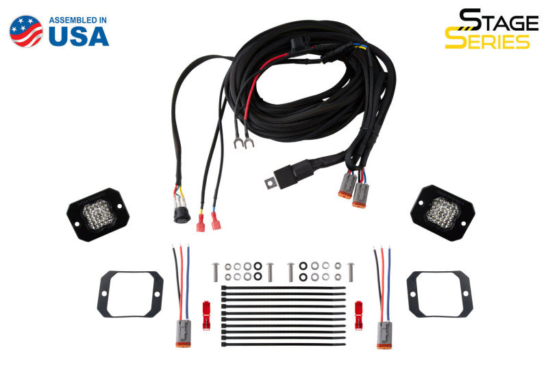 Diode Dynamics Stage Series Flush Mount Reverse Light Kit C1 Pro Light Accessories and Wiring Diode Dynamics