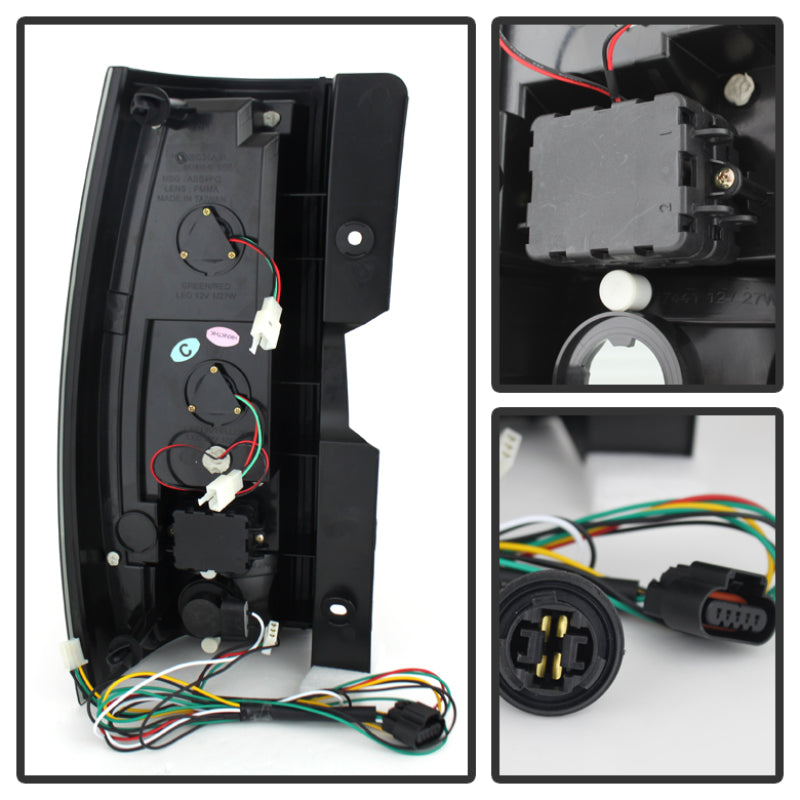 Spyder Chevy Suburban/GMC Yukon/Yukon Denali 07-14 LED Tail Lights Blk Smke ALT-YD-CSUB07-LED-BSM Tail Lights SPYDER