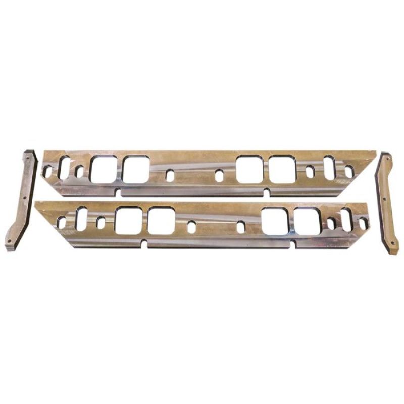 Moroso GM BBC Oval Port Intake Manifold Spacers - Machined Aluminum Hardware - Singles Moroso