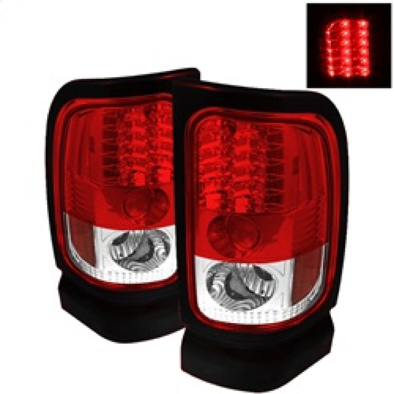 Spyder Dodge Ram 1500 94-01/Ram 2500/3500 94-02 LED Tail Lights Red Clear ALT-YD-DRAM94-LED-RC Tail Lights SPYDER