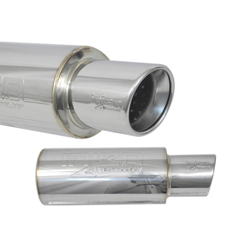 Injen 2 3/8 Universal Muffler w/Stainless Steel resonated rolled tip (Injen embossed logo) Muffler Injen