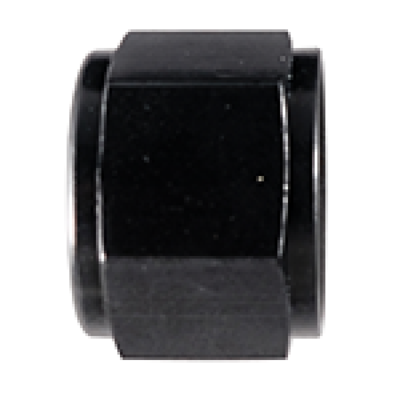 Fragola -3AN Aluminum Flare Cap - Black Fittings Fragola