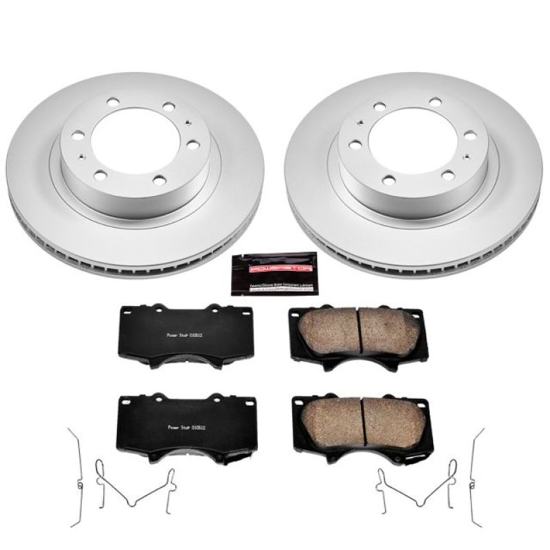 Power Stop 03-09 Toyota 4Runner Front Z17 Evolution Geomet Coated Brake Kit Brake Kits - Performance Blank PowerStop