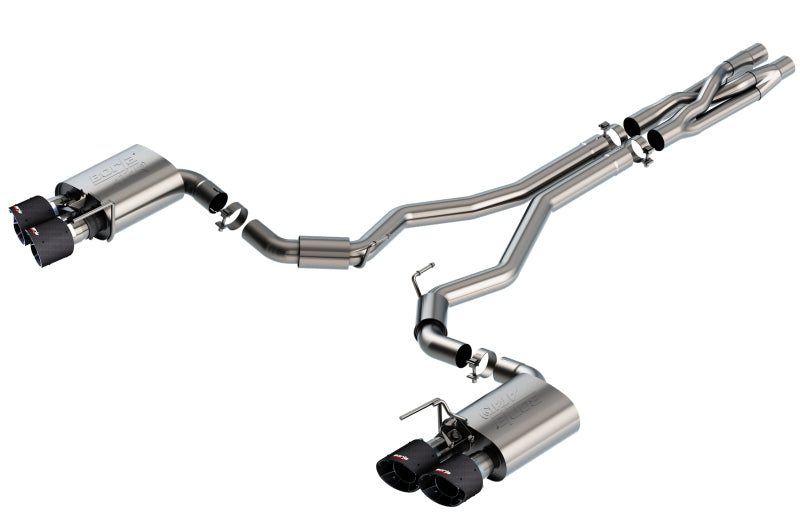 Borla 2020 Ford GT500 5.2L AT 3in ATAK CatBack Exhaust w/ Carbon Fiber Tips Catback Borla